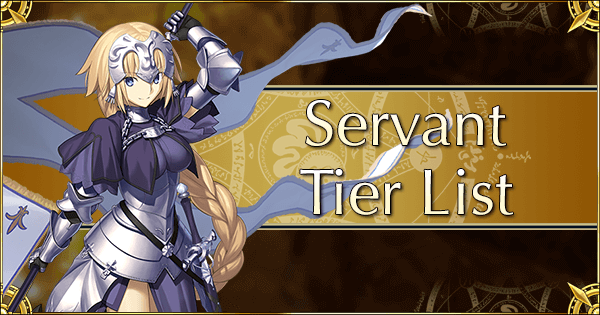 Servant Tier List | Fate Grand Order Wiki - GamePress