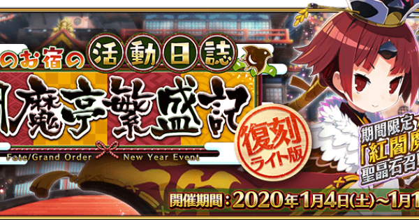 New Years 2020 Event Free Quest Banner