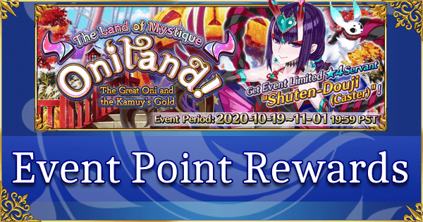 Oniland Halloween 2020 - Point Rewards