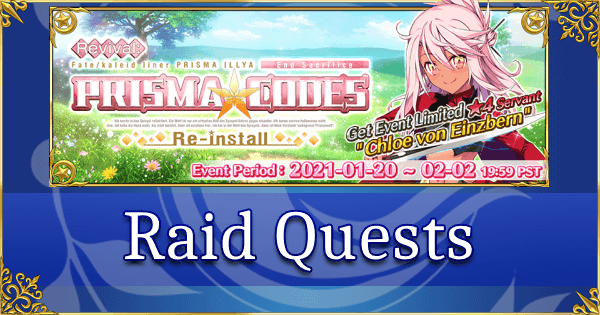 Revival: Prisma Codes - Raid Quests