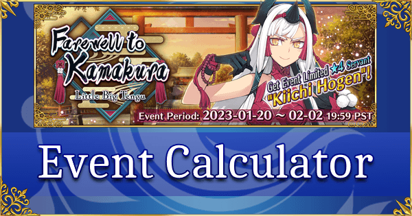 Little Big Tengu - Event Calculator