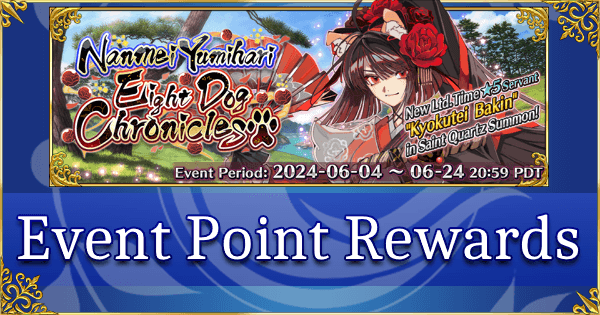Nanmei Yumihari - Event Point Rewards