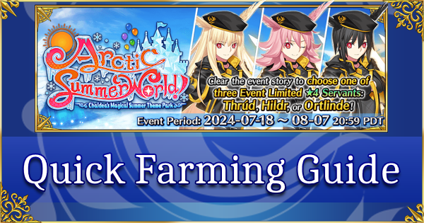 FGO Summer 2024 - Quick Farming Guide