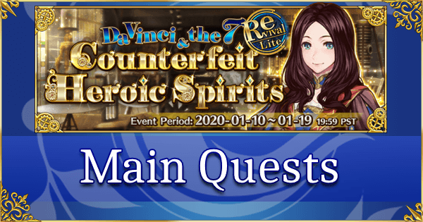 Revival: Da Vinci Event - Main Quests