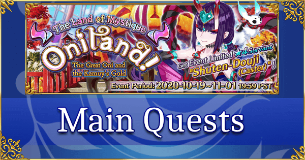 Oniland Halloween 2020 - Main Quests