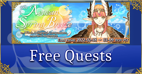 Aeaean Spring Breeze - Free Quests